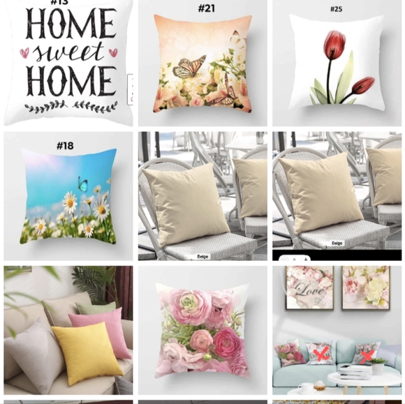 2 PCs Assorted Brand New 18x18 throw Pillow Cover - Picture 9 of 16